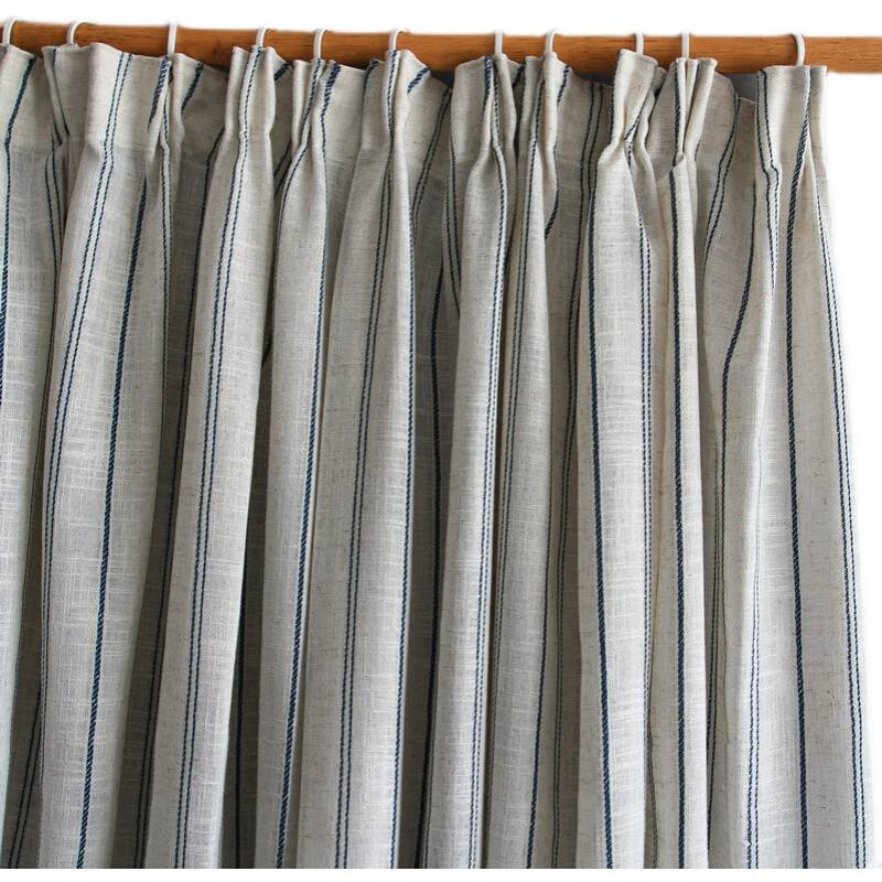 Moral cloth vertical strip of hemp curtain transmittance, unprepared curtain curtain gauze bedroom living room, curtain finished balcony can be customized