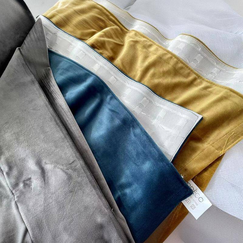 Sunan American light luxury curtain velvet finished product