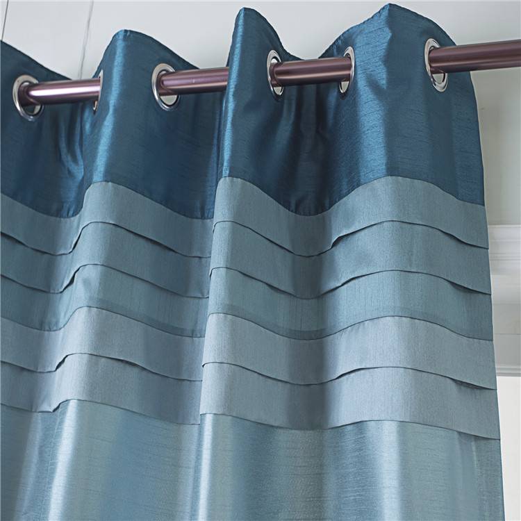 Export oversized stitching Customized solid color high -end simulation silk living room Restaurant floor curtains to Seattle