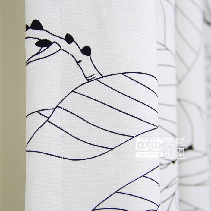 Stockhol European style gray fabric curtain