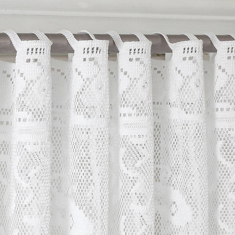 Source manufacturer Cross -border lace curtain half curtain coffee curtain cabinet short curtain lock eye penetration window curtain curtain