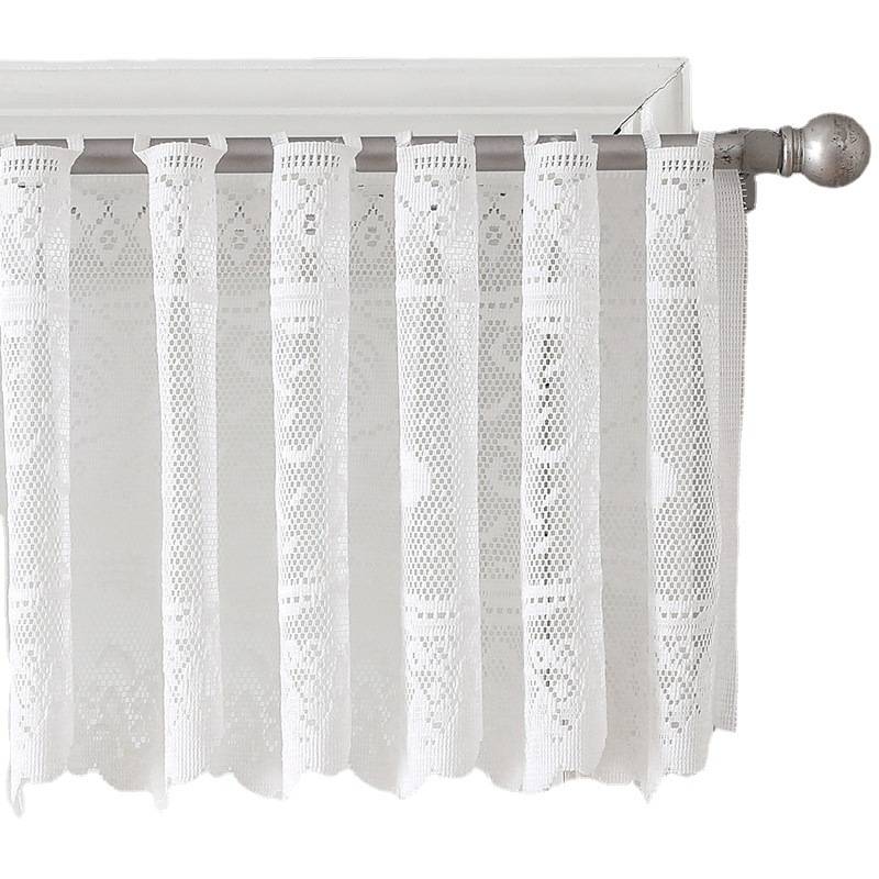 Source manufacturer Cross -border lace curtain half curtain coffee curtain cabinet short curtain lock eye penetration window curtain curtain
