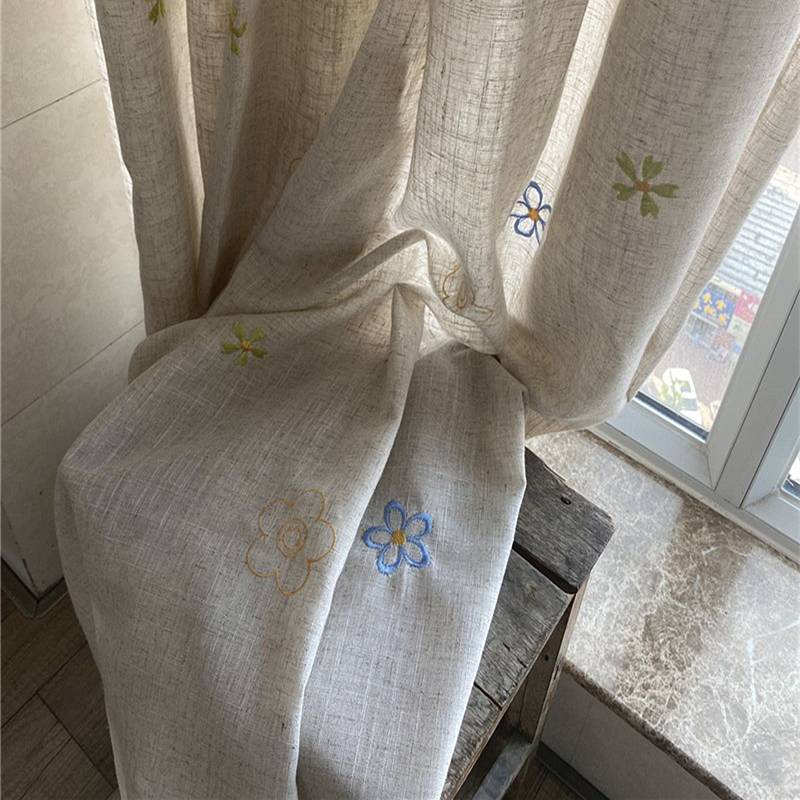 Smal -oblong polycraper simple embroidery can customize curtains