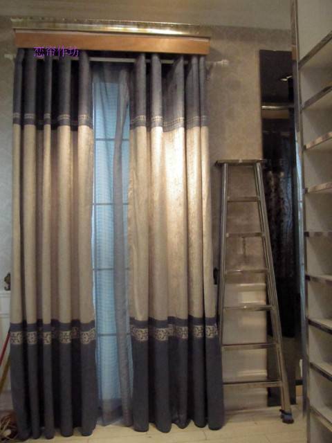 New special new models, thick hot hot perm, cherry, stitching pastoral modern versatile shading curtain customization