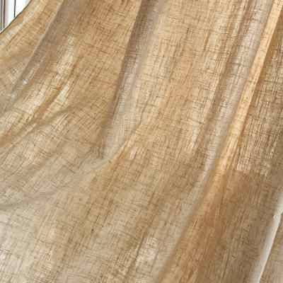 Clear linsea curtain finished shading hemp cloth can customize landing hook -through -rod study bedroom guests