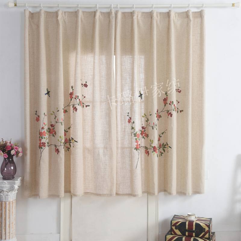 Original Single Clear Warehouse Great Embroidery Embroidery Custom Win -Wing Bay Window Boat Balcony Balcony Overwhelming Products Curtain