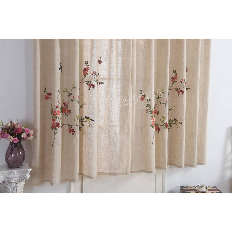 Original Single Clear Warehouse Great Embroidery Embroidery Custom Win -Wing Bay Window Boat Balcony Balcony Overwhelming Products Curtain