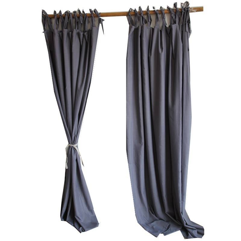 The finished items of the curtains, the gray, the simple modern solid color living room bedroom bedroom shading curtains can customize special offers