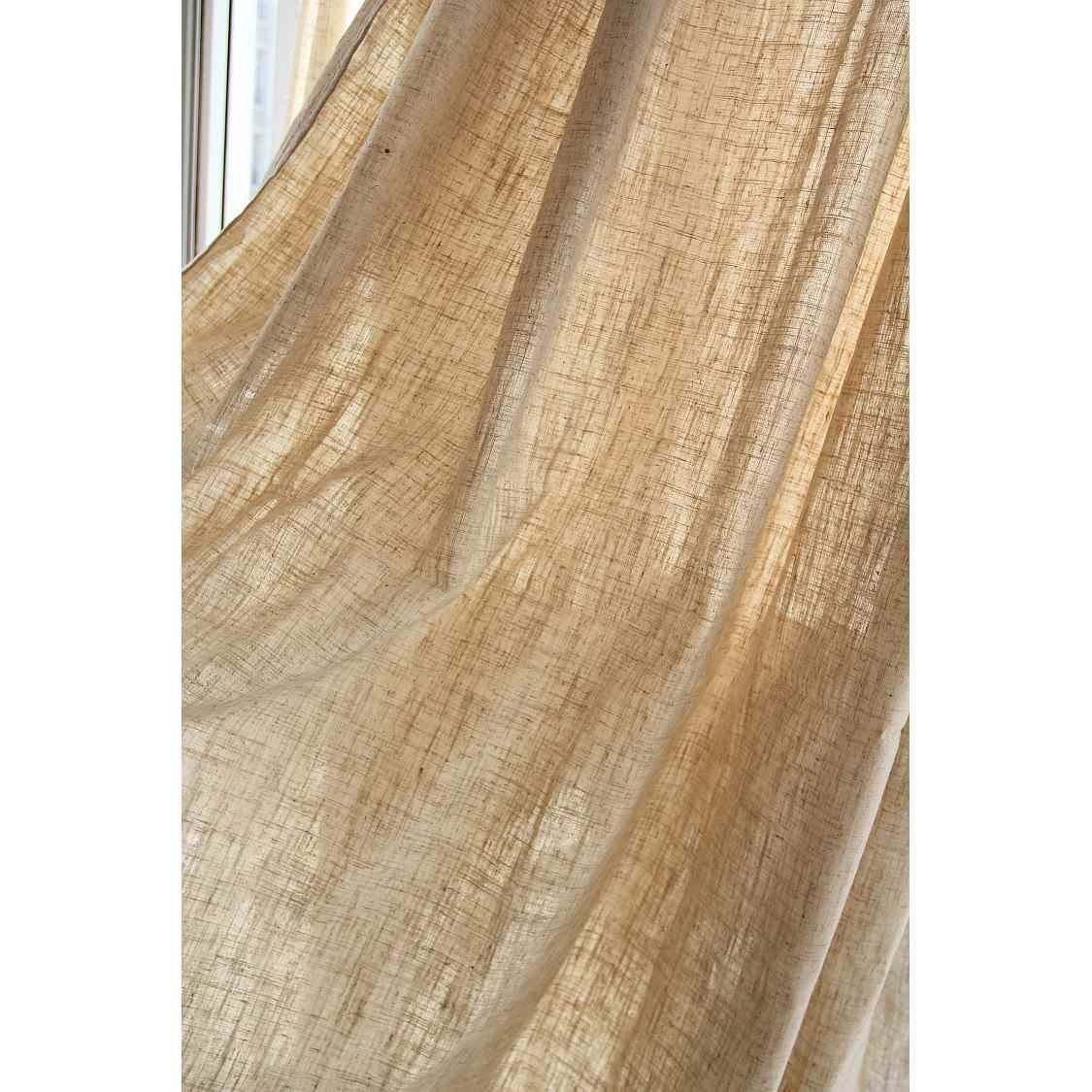 Clear linsea curtain finished shading hemp cloth can customize landing hook -through -rod study bedroom guests