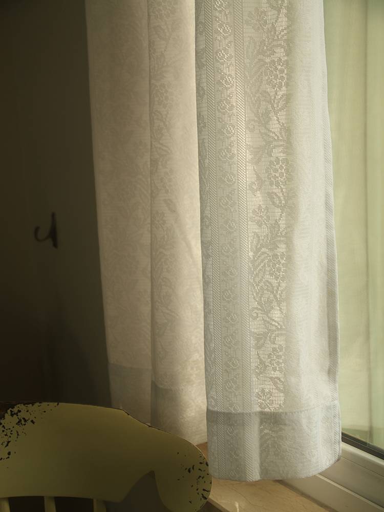 White curtain exit European -style curtain screen window screen