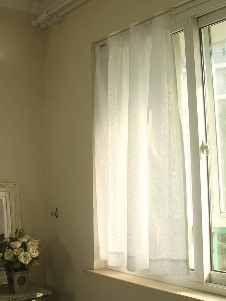 White curtain exit European -style curtain screen window screen