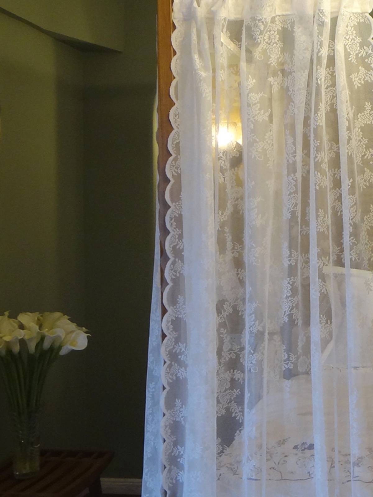 Wave lace screen curtain curtain half curtain