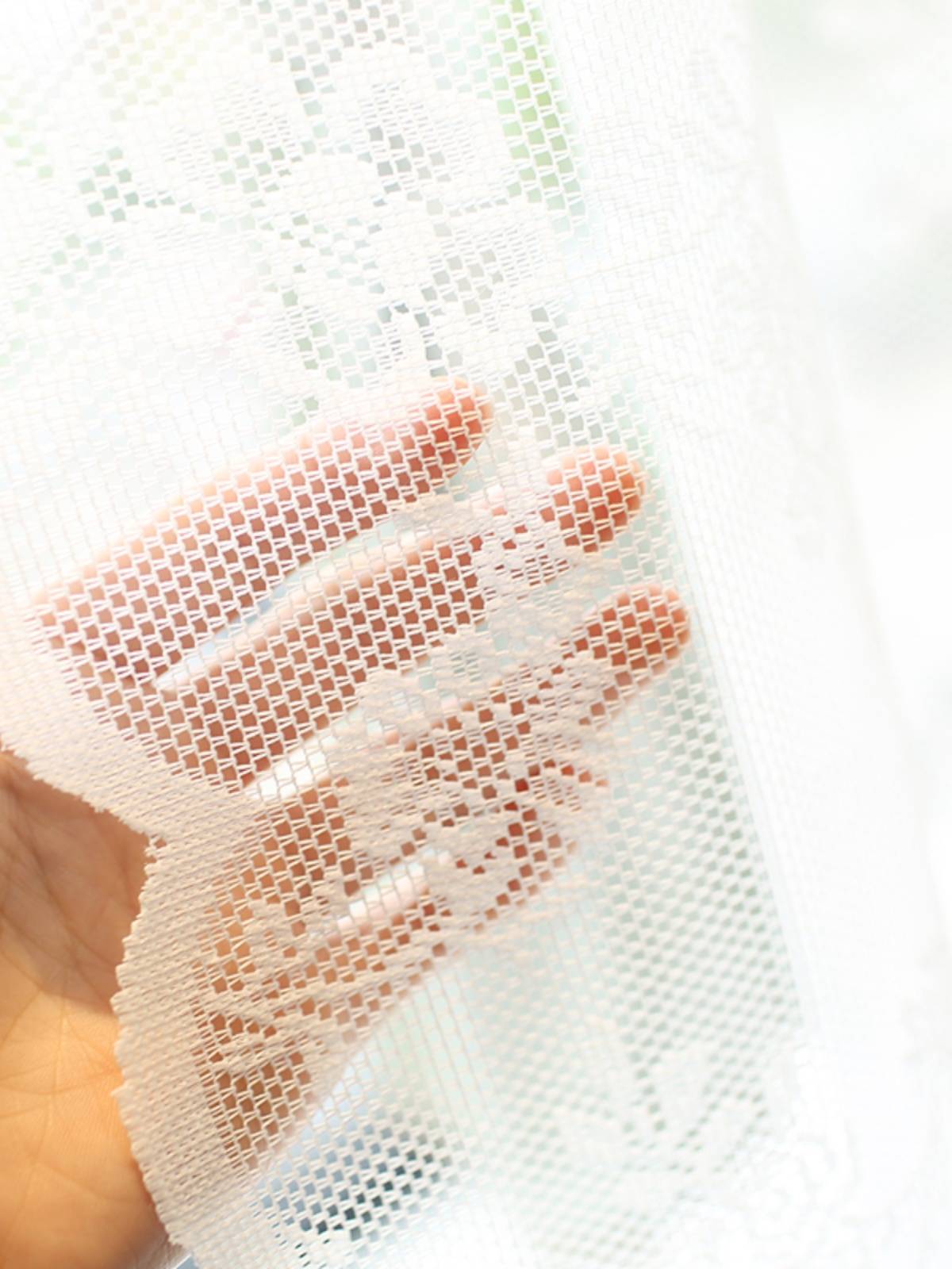 Wave lace screen curtain curtain half curtain