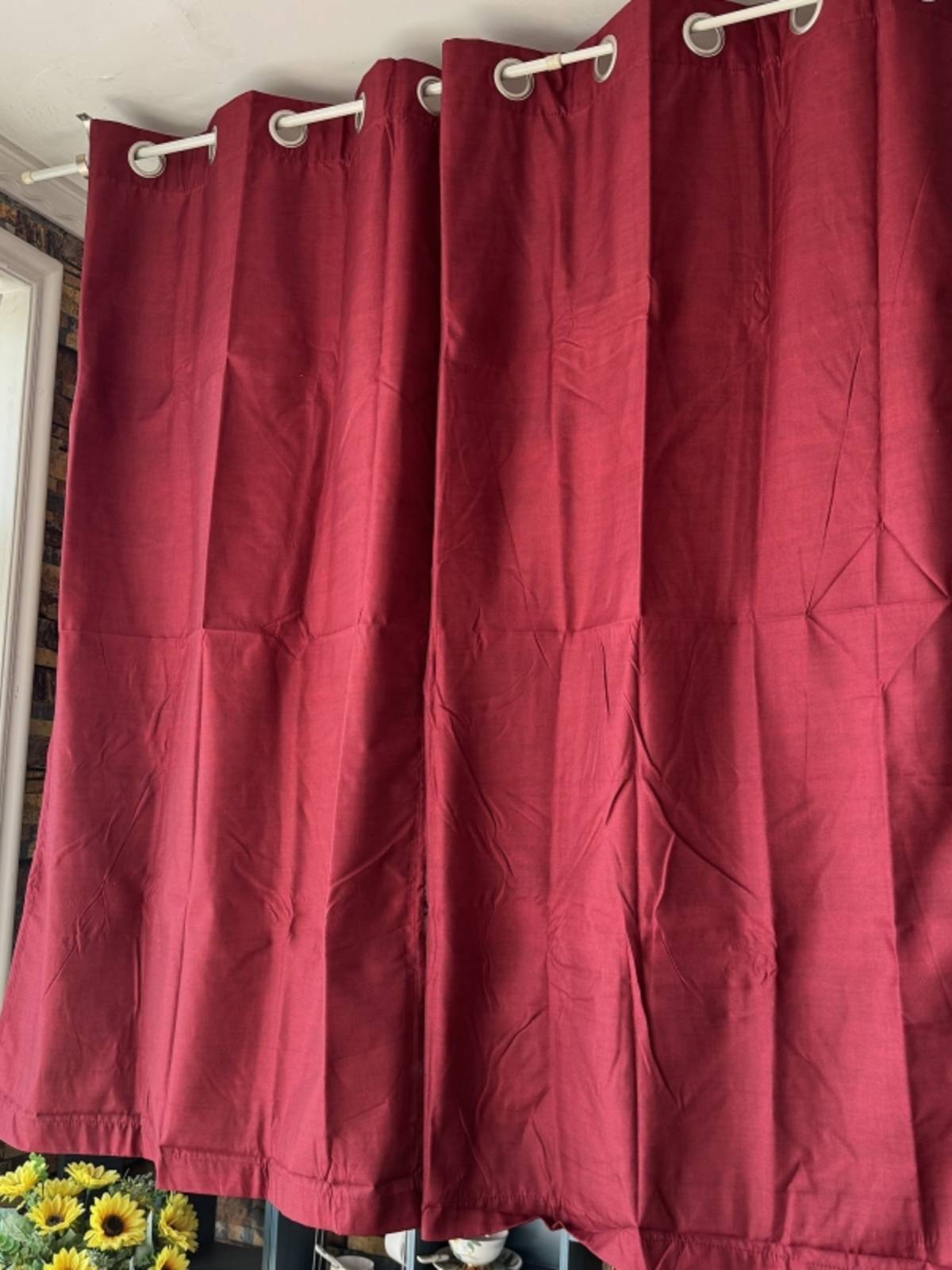 Thicker fabric curtain partition decorative curtain