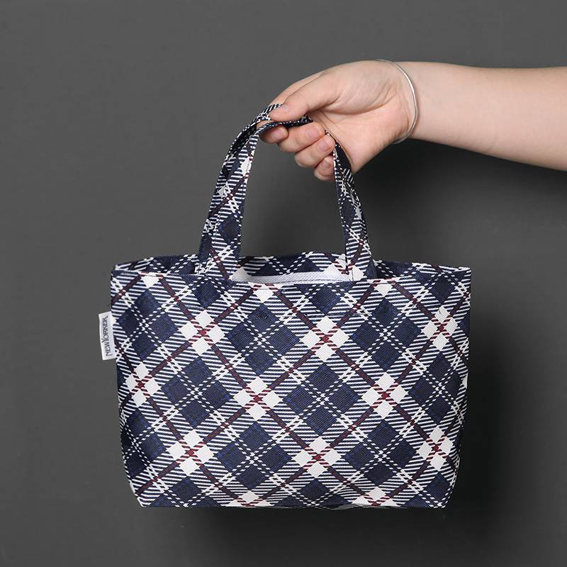 Exit Shan British Fan Shijin Oxford cloth literary INS handbag, walking small bag rice box bag lunch bag