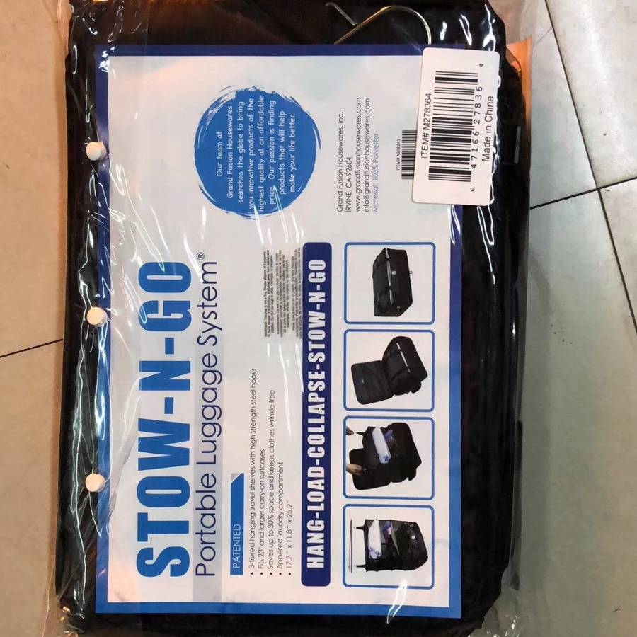 TV home supplies explosion multi -functional clothing travel storage three -layer hanging bag travel storage bag