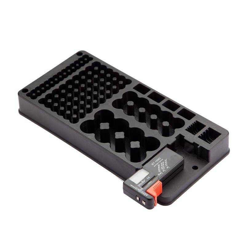 No cover 116 grid LCD battery storage box battery storage storage stand battery storage tester