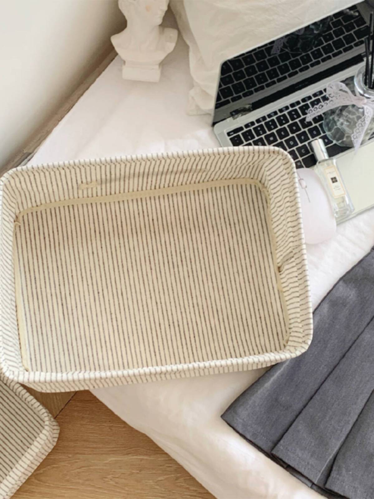 Outer single coating waterproof fabric storage basket ~ book sorting the box ~ The fabric is great storage basket ~