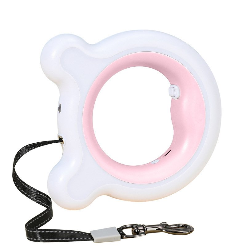 Automatic Retractable Lighted Dog Leash Illuminated Small Size Training Dog Harness for Easy Dog Walking