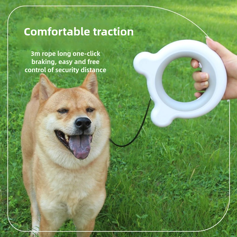 Automatic Retractable Lighted Dog Leash Illuminated Small Size Training Dog Harness for Easy Dog Walking