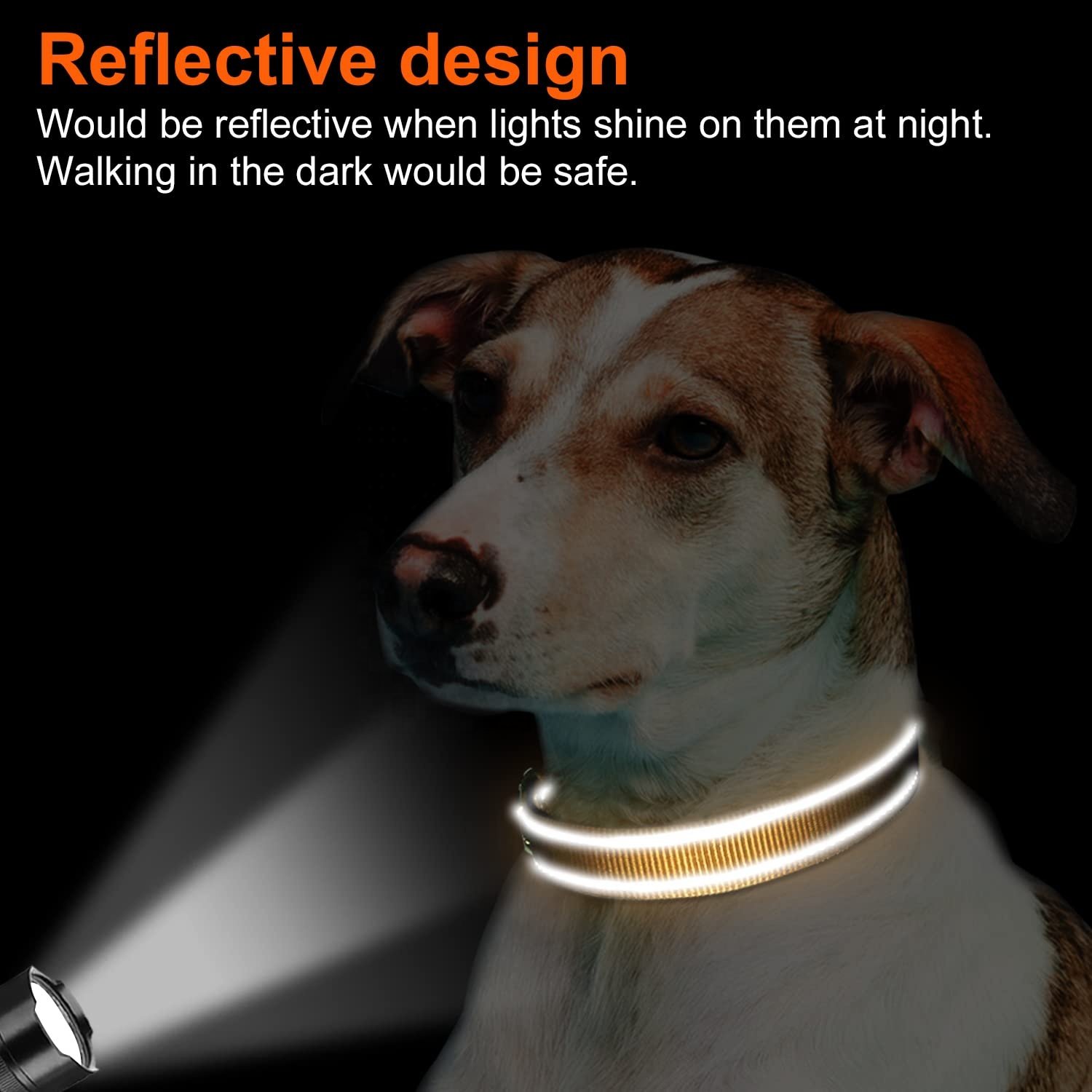 Suitable for Different Sizes Dogs Highly Reflective Durable Fast Dry Quick Release Buckle Pet Dog Collar and Leashes