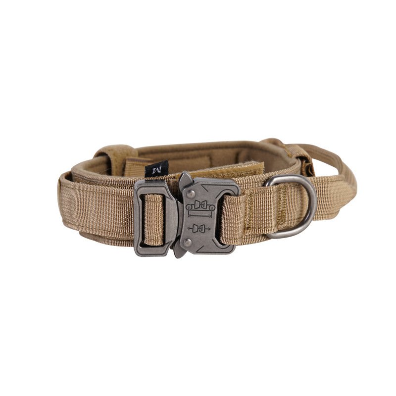 Tactical Dog Collar Nylon Adjustable Pet Outdoor Products Dog Neck Collar Large and Medium Training Dog Traction Rope