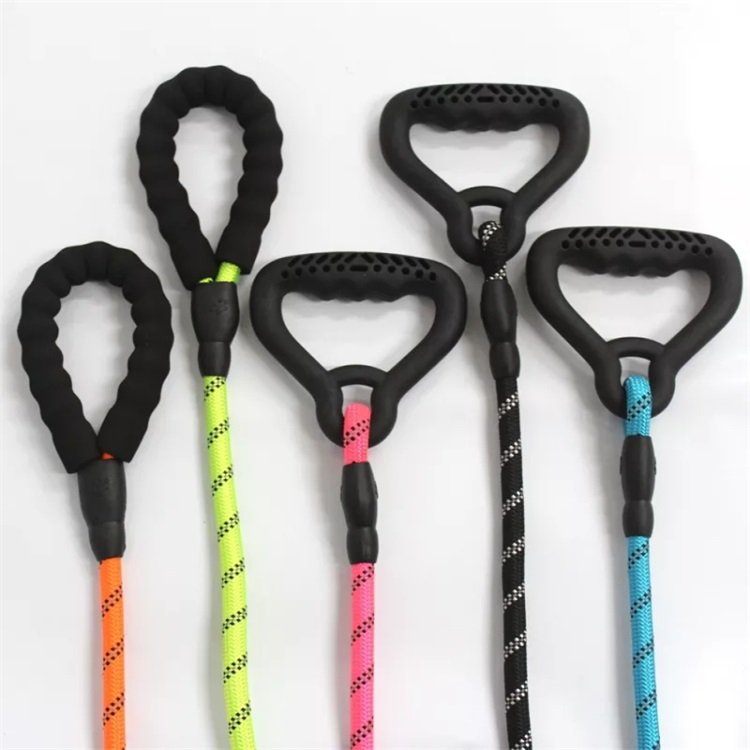 Factory direct woven reflective luxury dog harness dog leash rope outdoor pet walking accessories
