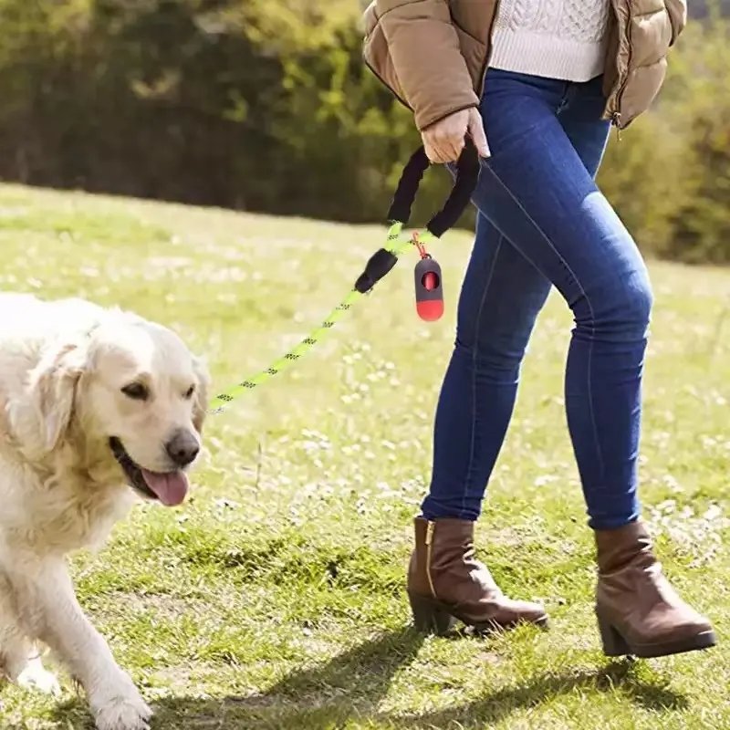 Factory direct woven reflective luxury dog harness dog leash rope outdoor pet walking accessories