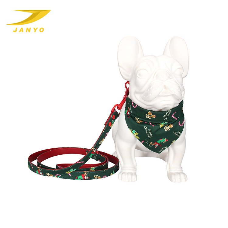 Manufacturer Pet Christmas Accessories Soft Pet Adjustable Dog Leash Collar Set