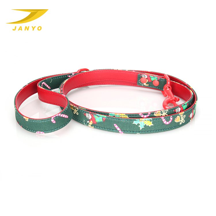 Manufacturer Pet Christmas Accessories Soft Pet Adjustable Dog Leash Collar Set