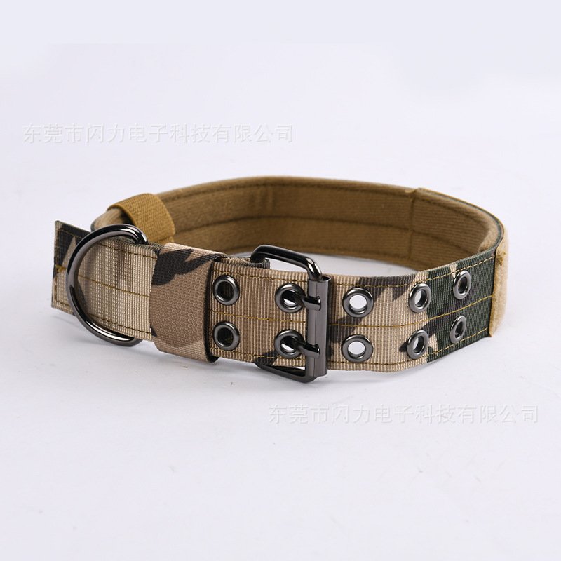 Pet Collar Tactical a Bulldog Dog Harness Training Dog Collar Medium and Large German Shepherd Dog Collar Hand Holding Rope XQ1