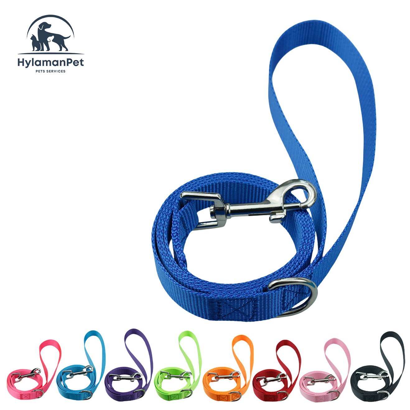 High Quality Adjustable Nylon Pet Collar And Leash Set Quick Release Buckle Dog collar leash With Customizable Logo