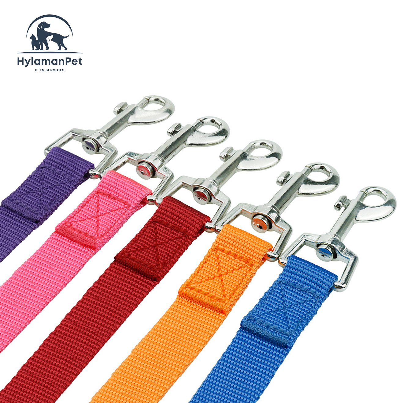 High Quality Adjustable Nylon Pet Collar And Leash Set Quick Release Buckle Dog collar leash With Customizable Logo