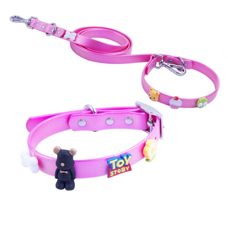 Personalized Adjustable Waterproof Silicone Multiple Style Clip Up Removable Rubber Charm For Dog Collar Leash