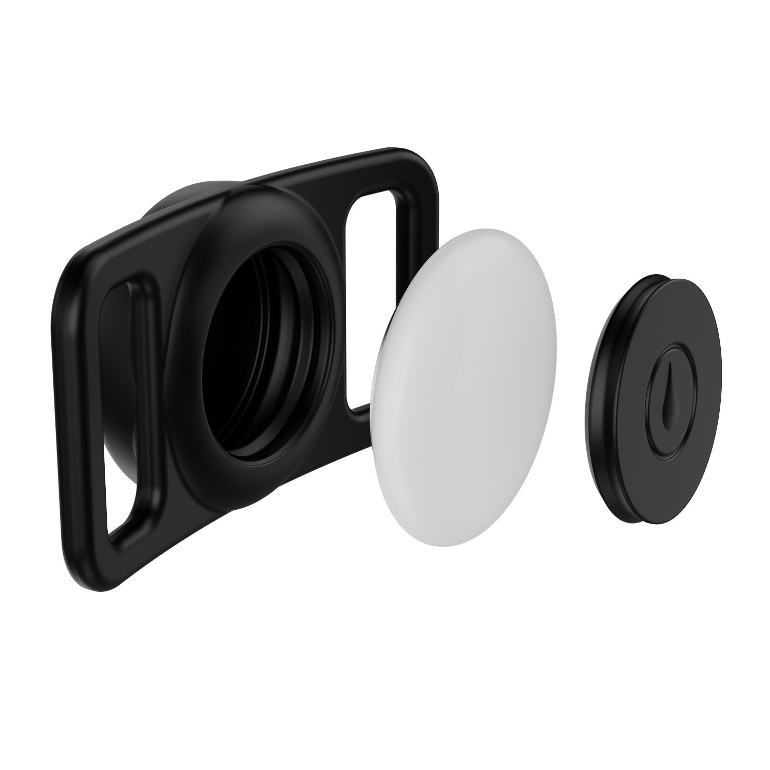 Air Tag Dog Collar Holder Waterproof Silicone Protective Cover Dog Air tag Holder Dog Cat Tracking GPS air tagCover Holder
