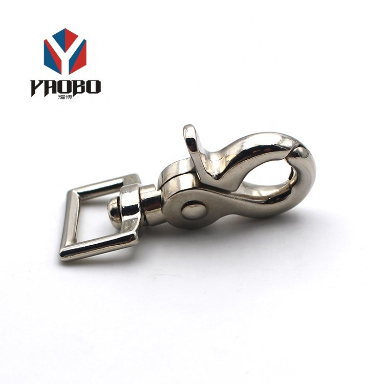 Quick Release Metal Lobster Clasp Bag Pet Buckle Clip Square Bottom Swivel Snap Hook