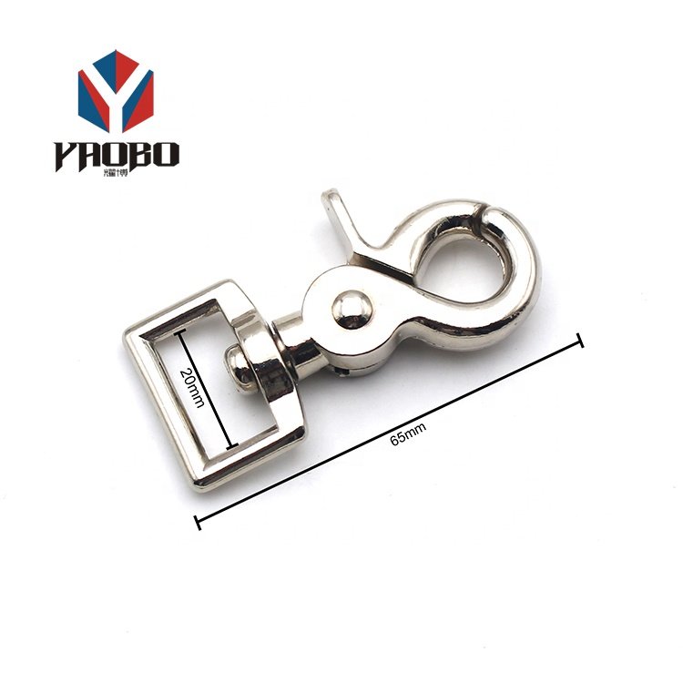 Quick Release Metal Lobster Clasp Bag Pet Buckle Clip Square Bottom Swivel Snap Hook