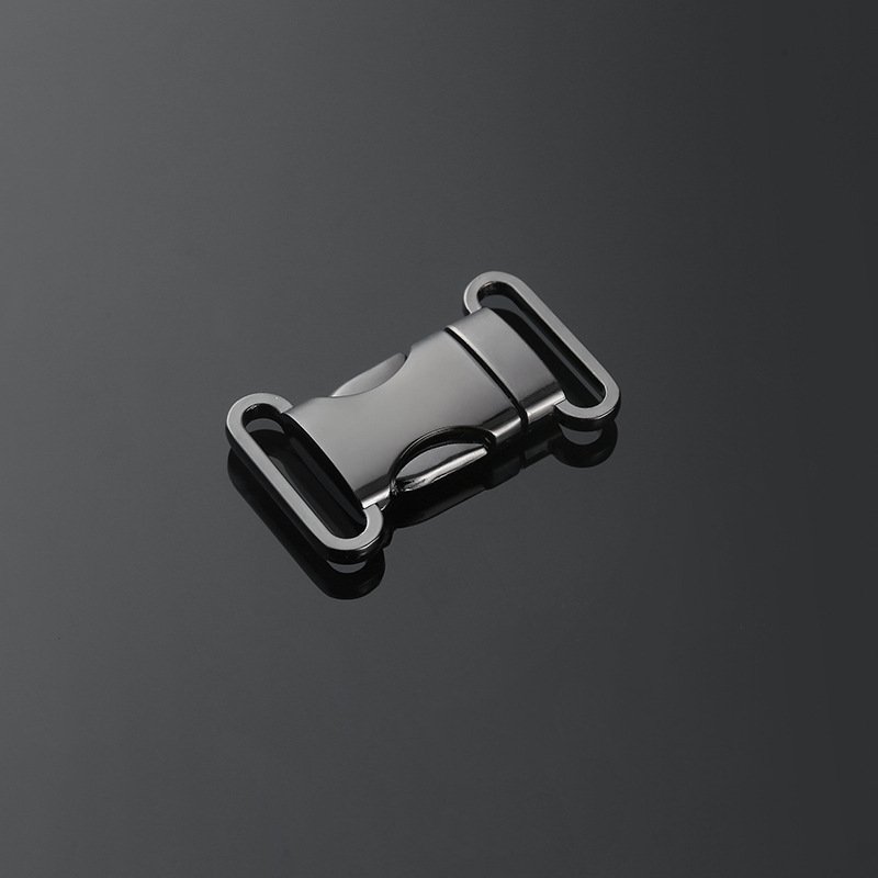 New 2024 Custom Colored Zinc Alloy Curved Side quick Release metal Buckle quick release strap buckle for bag