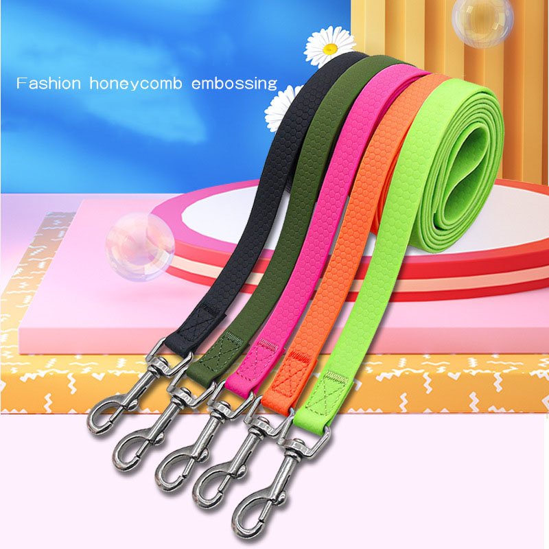 Oem Pets Dog Collar And Leash Silicone Pvc Dog Harness Leads Waterproof Dog Harness