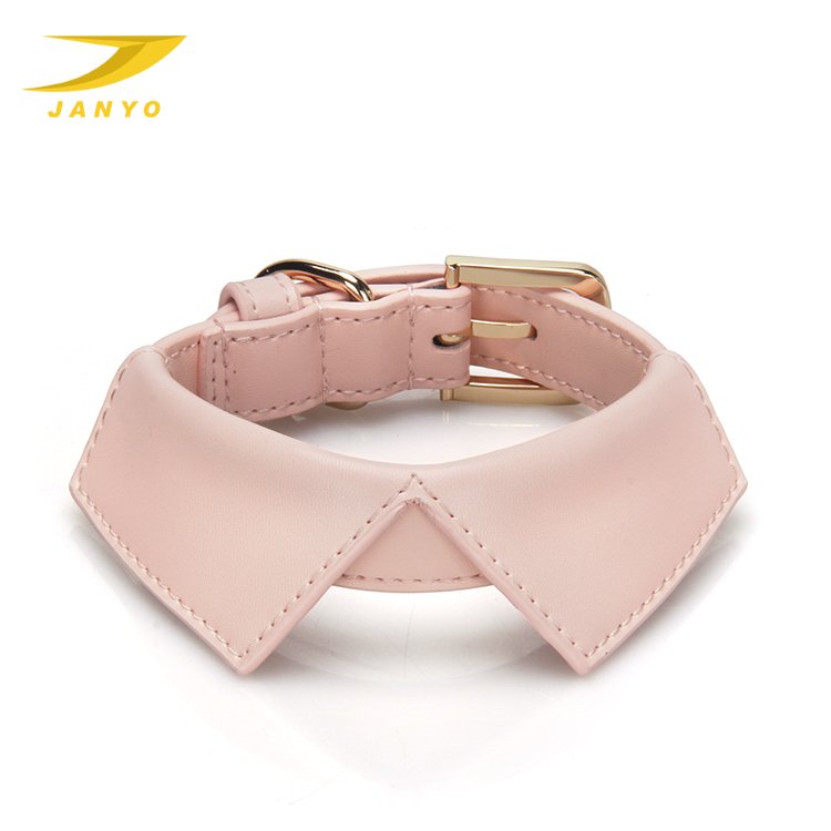 PU leather Pet Collar Leash high quality Pet Dog Collar Leash Set With Poop Bag Holder