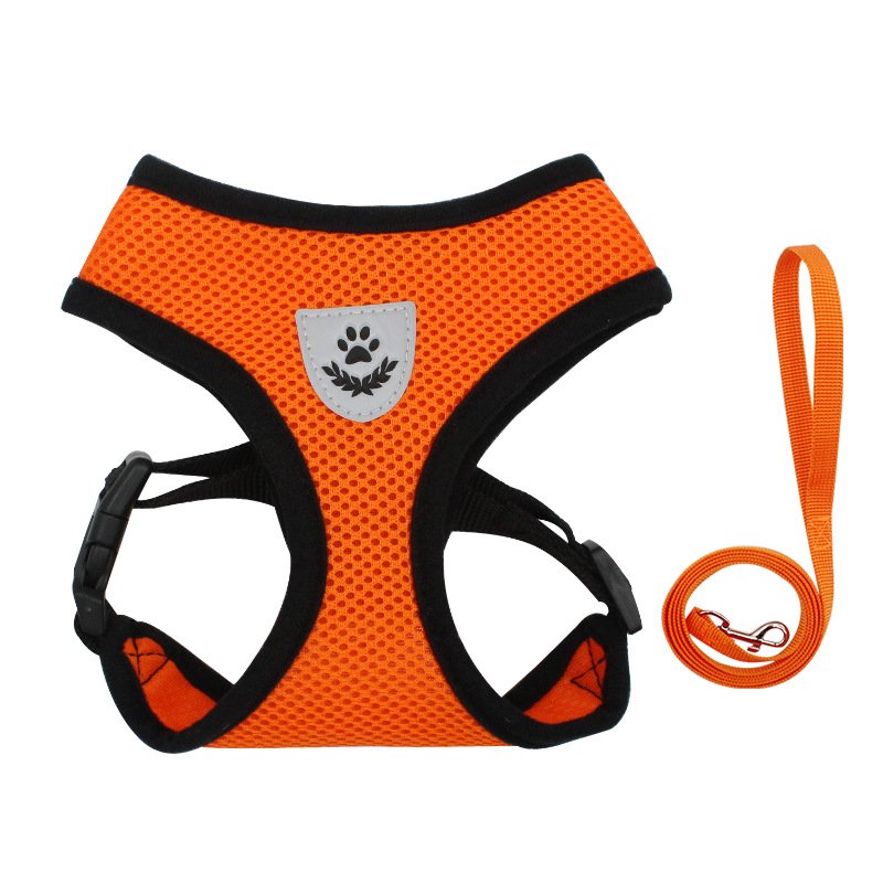 Qbellpet pet accessories Wholesale Pet Training Harness Breathable Dog Harness Vest with Leash