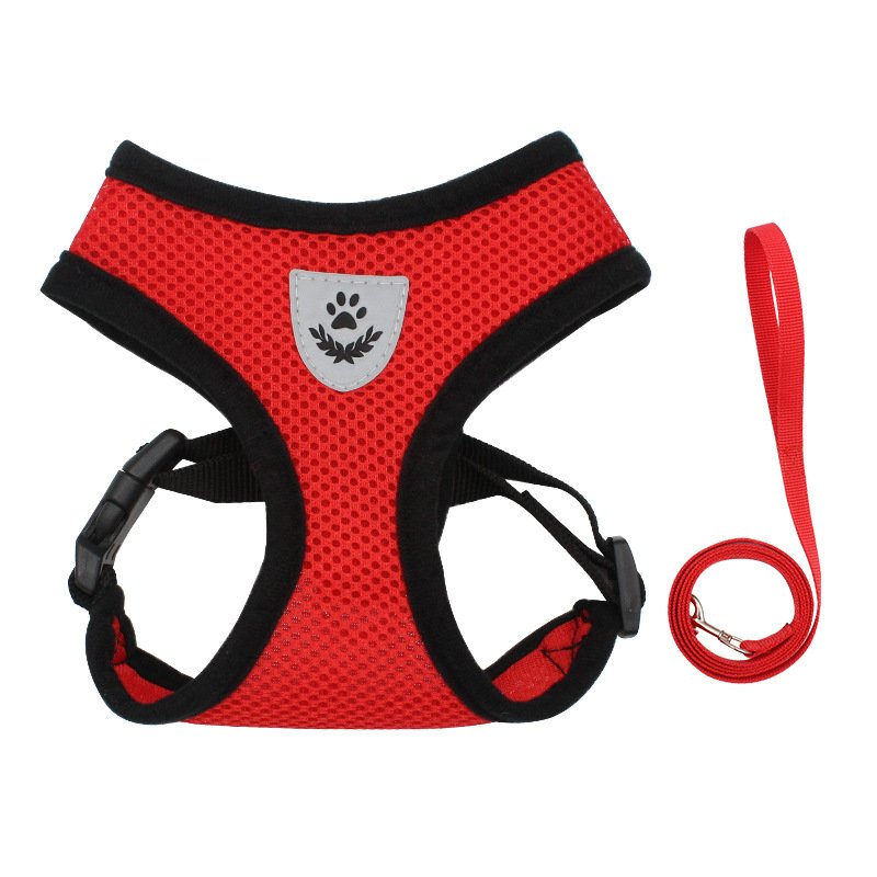 Qbellpet pet accessories Wholesale Pet Training Harness Breathable Dog Harness Vest with Leash