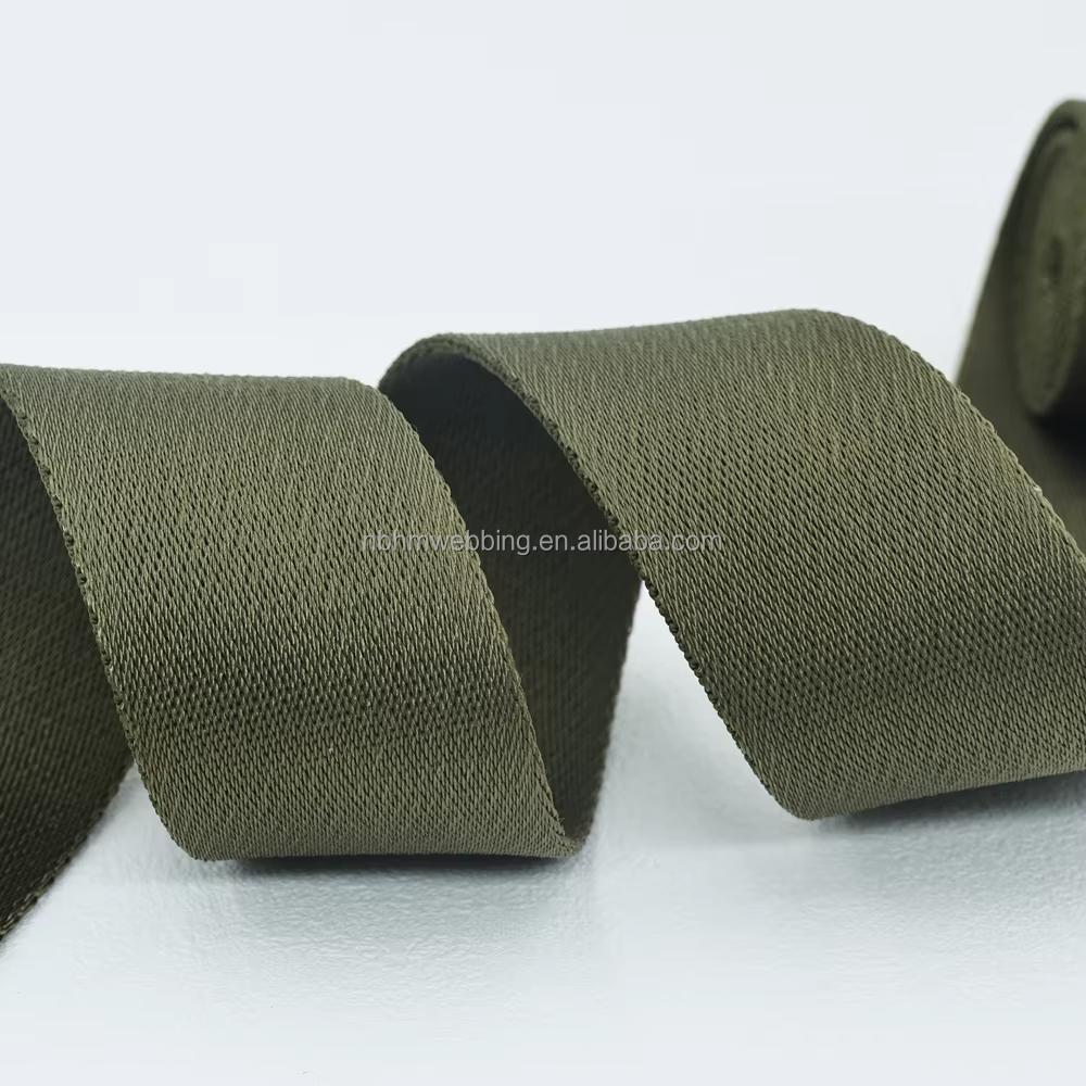 High quality soft nylon webbing Custom color size logo nylon webbing for belt bag strap pet collar leash