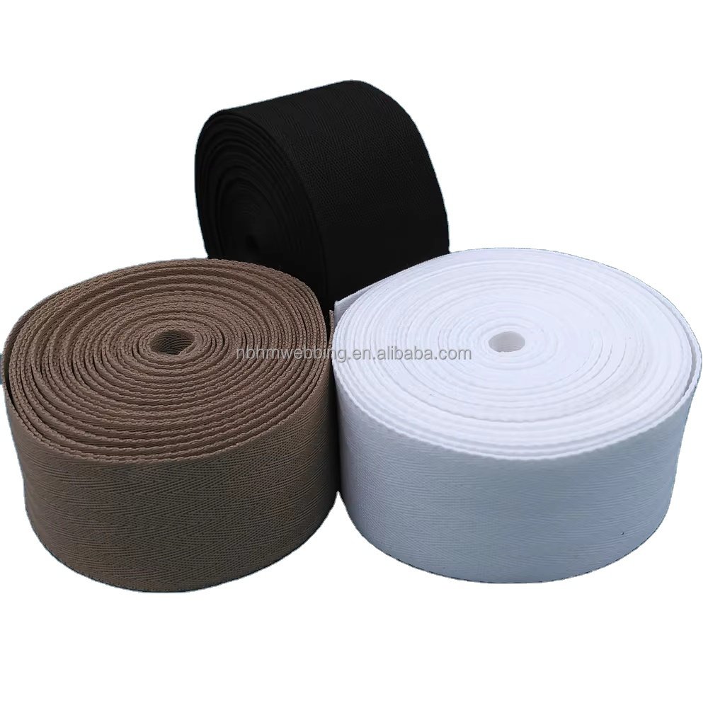 High quality soft nylon webbing Custom color size logo nylon webbing for belt bag strap pet collar leash