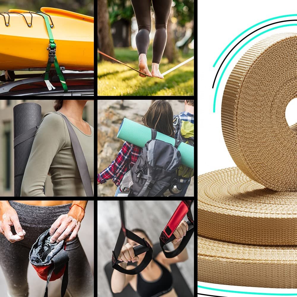 Polypropylene Webbing Strap for Backpack Cargo Strap Pet Leash or Collar