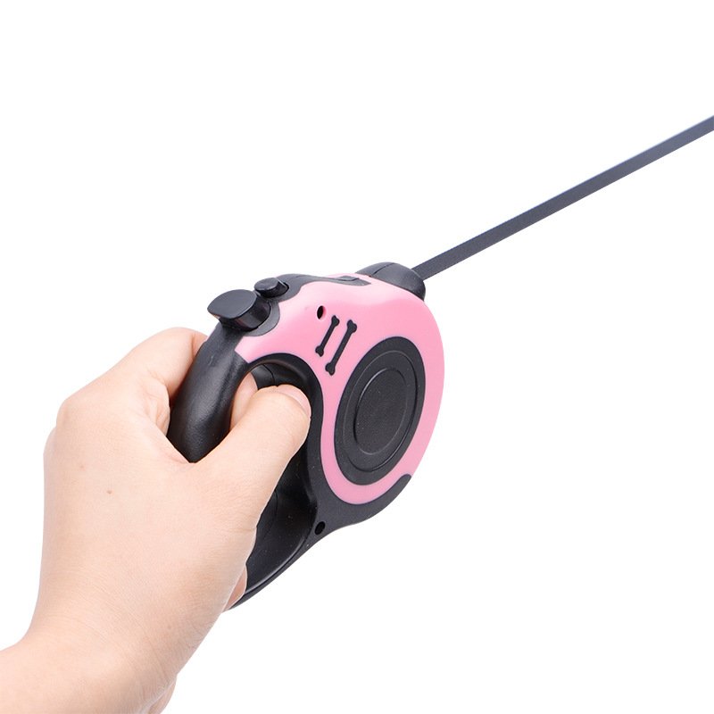Outdoor pet dog collar retractable walking dog leash with custom logo