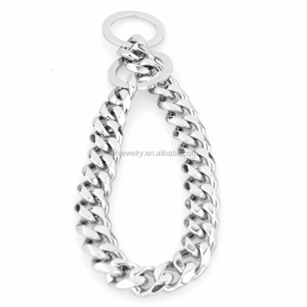 Stainless Steel Cuban Link Chain Choke Dog Collar 15 mm Wide Heavy 12-36" 18inch