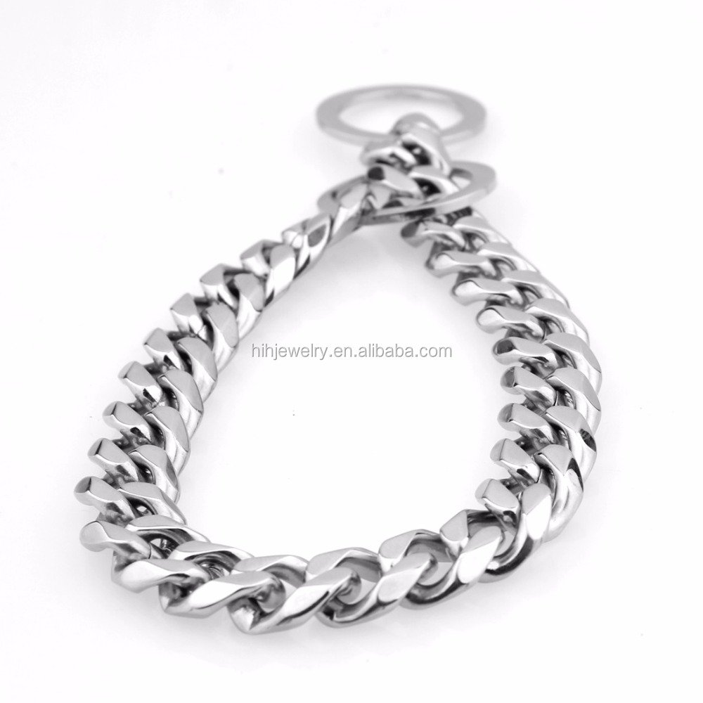 Stainless Steel Cuban Link Chain Choke Dog Collar 15 mm Wide Heavy 12-36" 18inch