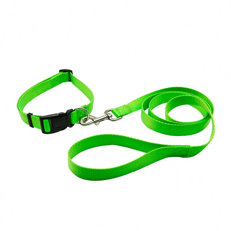 Muker Pet Collars Leashes High Quality 5M Small Size Ribbons Solid Rope Lead Set Collar Dog Nylon 1Pc/Opp Bag