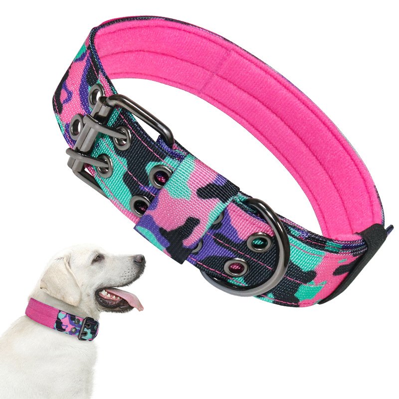 Outdoor Super Quality Nylon Anti-splash Water Adjustable Pet Traction Collar